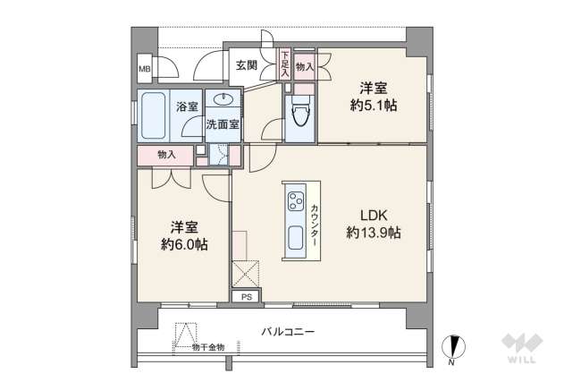 ライフレビュー久が原:間取り図面