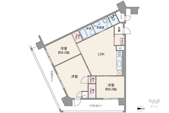 日商岩井東品川マンション:間取り図面