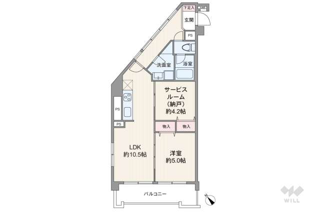 関屋ステーションハイツ:間取り図面