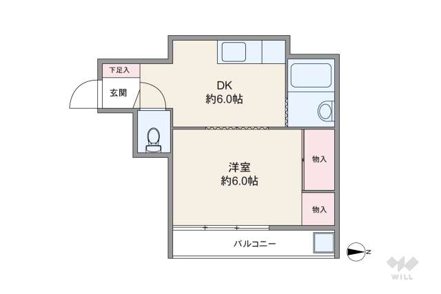 ニュー池尻マンション:間取り図面