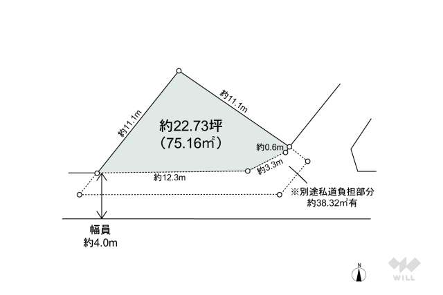 摂津市浜町 土地:間取り図面