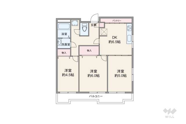 グリーンキャピタル第２上野毛:間取り図面