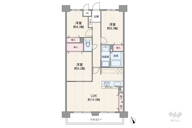 藤和ハイタウン西宮:間取り図面