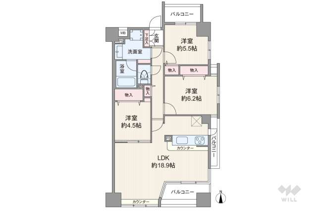 栄シティハウス:間取り図面