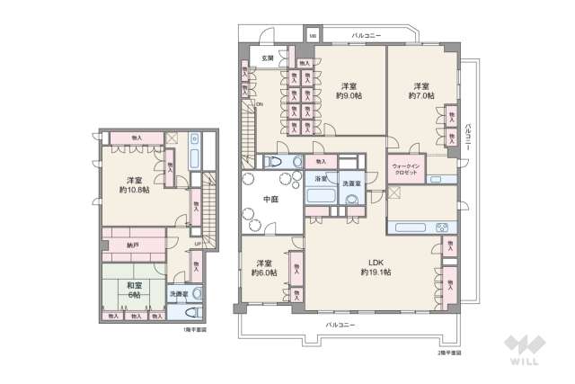 ステイツ夙川北名次町:間取り図面