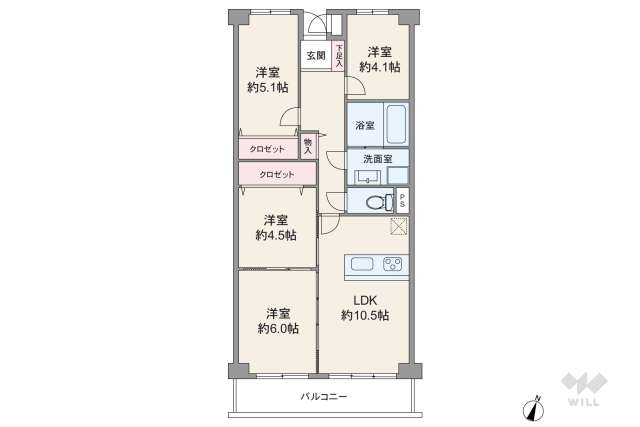 尼崎久々知ハウス:間取り図面