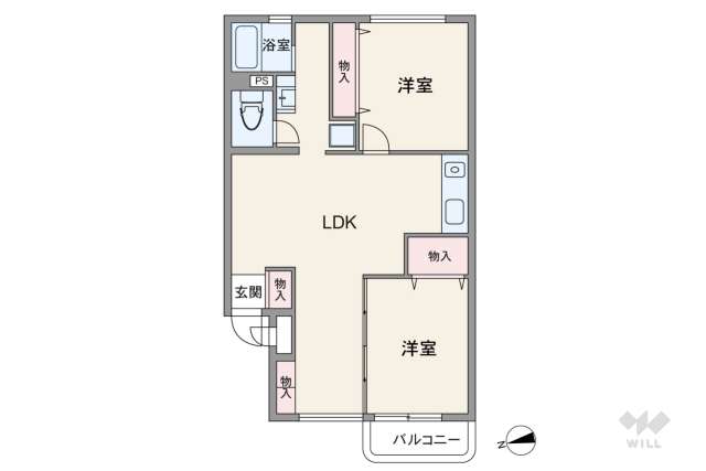 馬事公苑南サンハイツ:間取り図面
