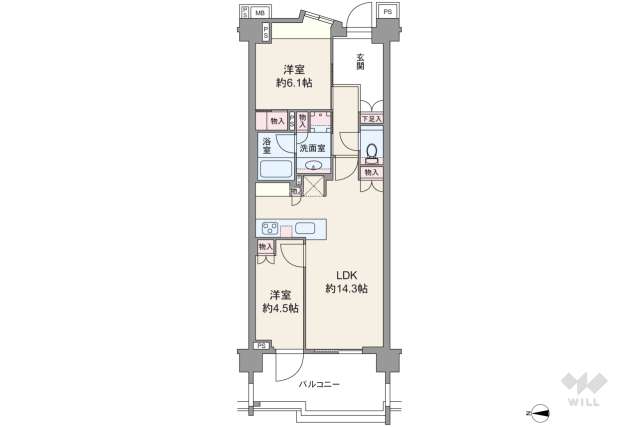 パークシティ高田馬場:間取り図面