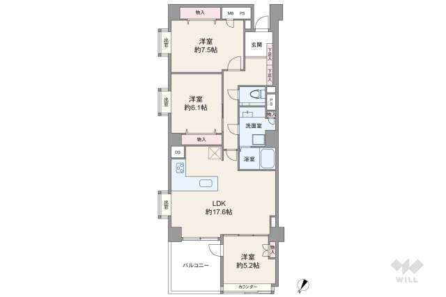 東高参宮橋ペアシティ:間取り図面