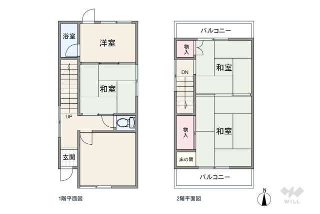 尼崎市東七松町1丁目 一戸建て:間取り図面