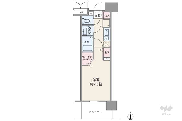 パルティール中村公園:間取り図面