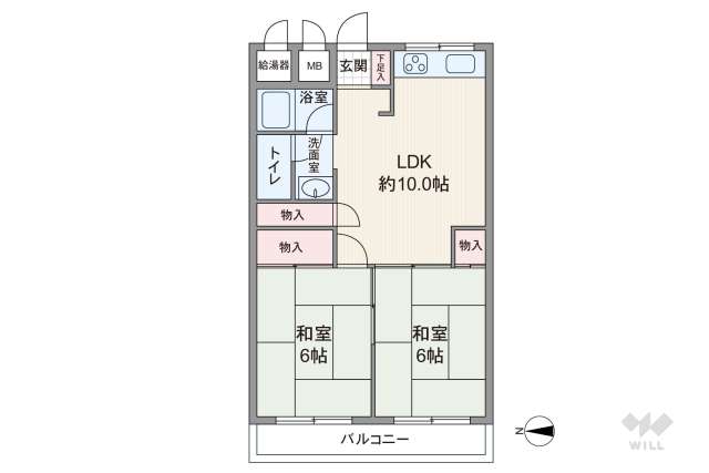 蛍池ハイツ西:間取り図面