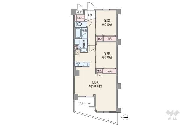 ライオンズマンション新丸子:間取り図面