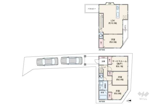 大田区大森東4丁目 一戸建て:間取り図面