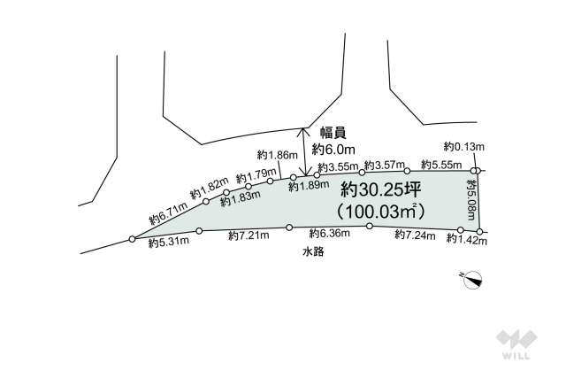 宝塚市山本東3丁目 土地:間取り図面