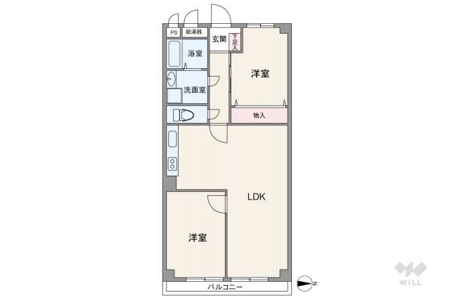 日商岩井京橋ハイツ:間取り図面