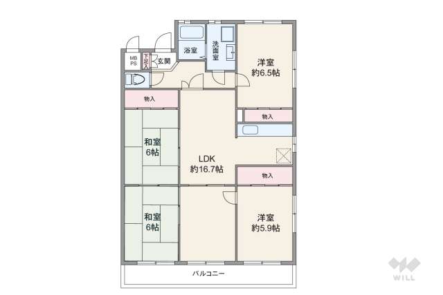 ニューコーポ大山:間取り図面