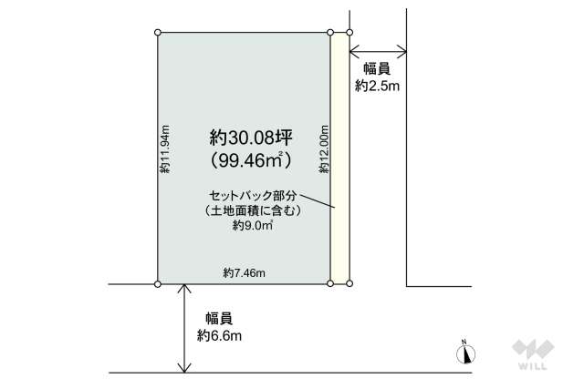 尼崎市神田南通3丁目 土地:間取り図面