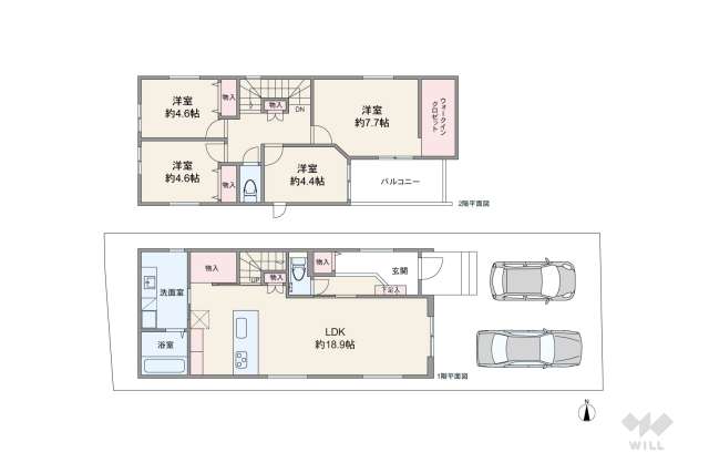 宝塚市高司2丁目 一戸建て:間取り図面
