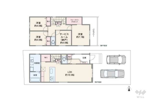 宝塚市高司2丁目 一戸建て:間取り図面