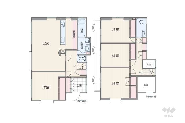 世田谷区深沢4丁目 一戸建て:間取り図面