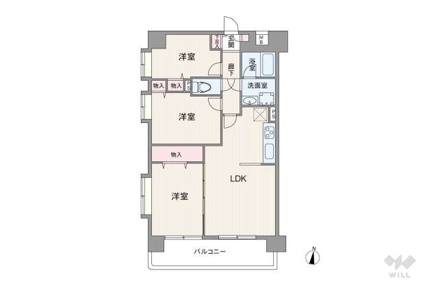 クレッセント蒲田2:間取り図面