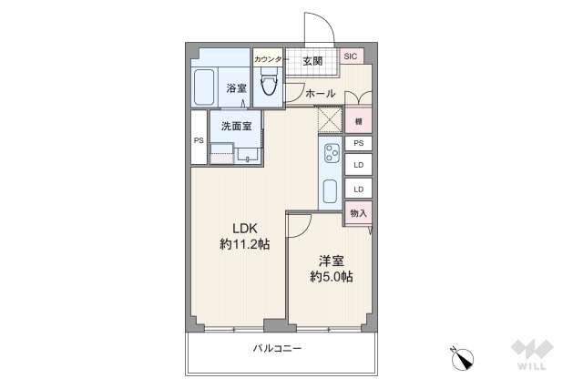 タウンハイツ亀有2号棟:間取り図面