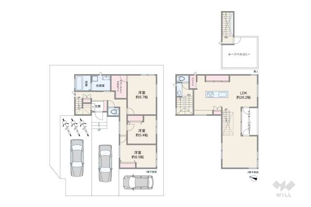 宝塚市逆瀬台6丁目 一戸建て:間取り図面