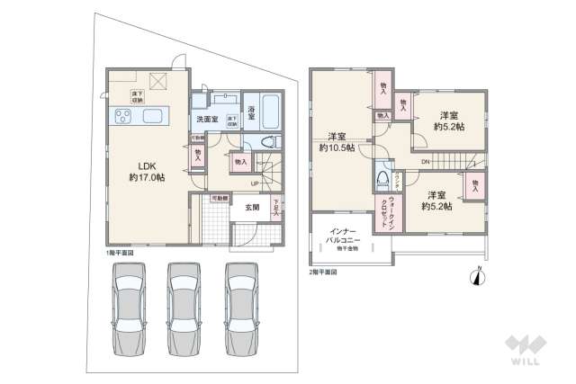 宝塚市小林5丁目 一戸建て:間取り図面