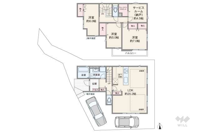 伊丹市鈴原町4丁目 一戸建て:間取り図面
