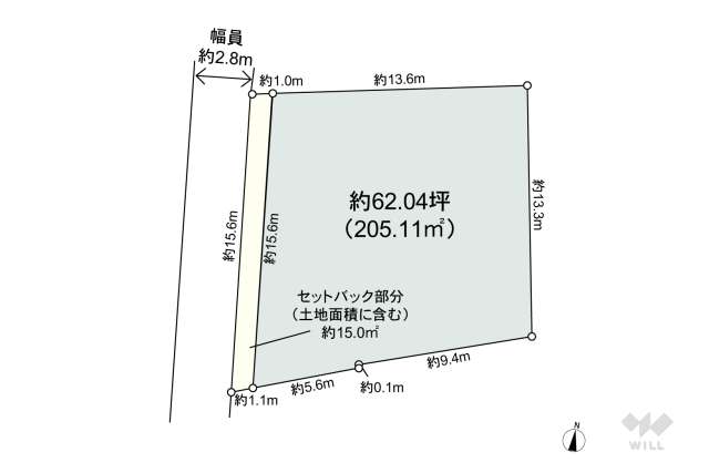 世田谷区南烏山3丁目 土地:間取り図面