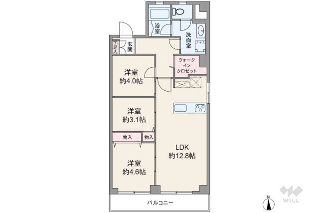 東海経堂マンション:間取り図面