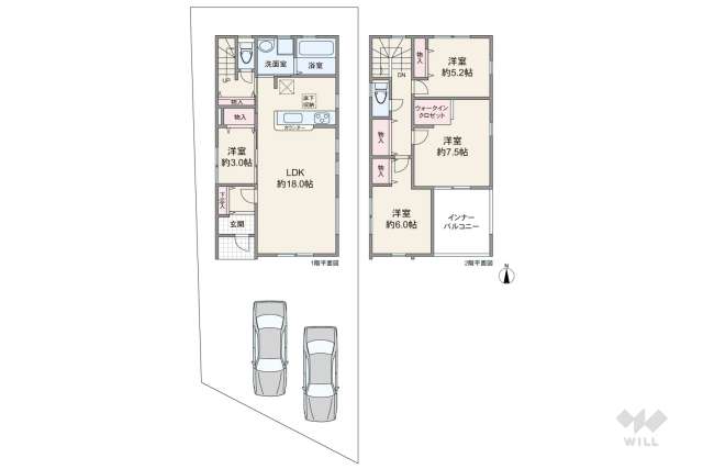 名古屋市緑区鳴海町字姥子山 一戸建て:間取り図面