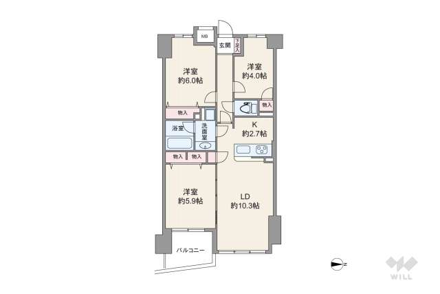 ナイスアーバン洗足池公園:間取り図面