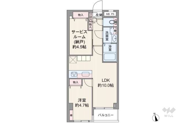 マック武蔵小山コート:間取り図面
