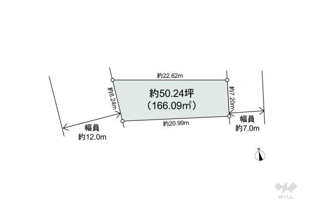 宝塚市逆瀬台5丁目 土地:間取り図面