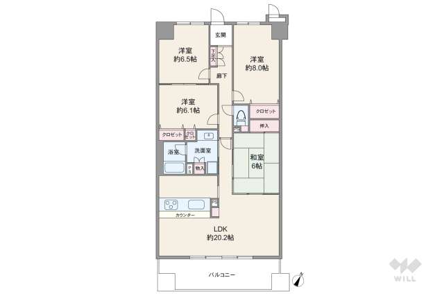 エルシエロ大府太陽の館:間取り図面