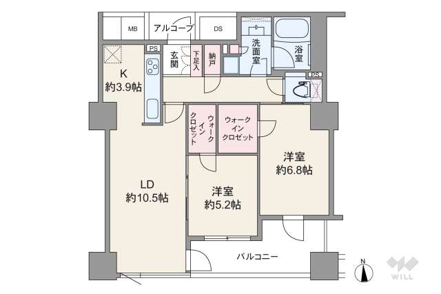 シエリアタワーなんば:間取り図面