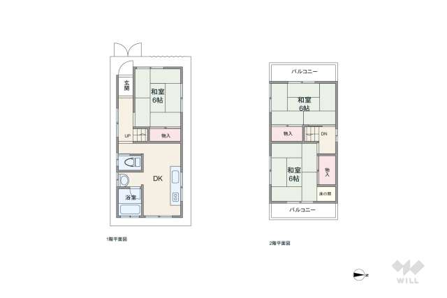 尼崎市南武庫之荘12丁目 一戸建て:間取り図面