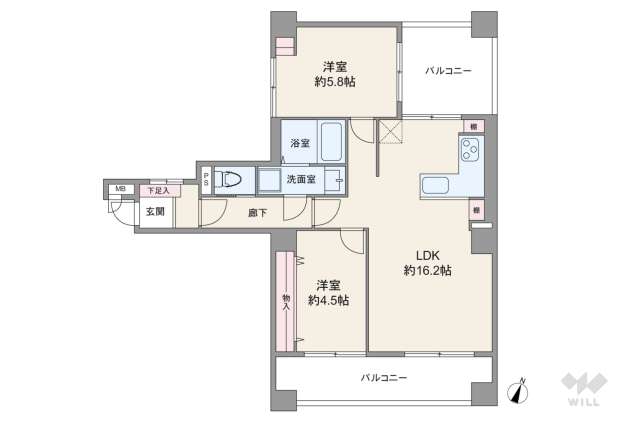 ダイアパレス神宮苑:間取り図面