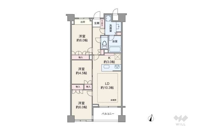 マストレジデンス世田谷代田:間取り図面
