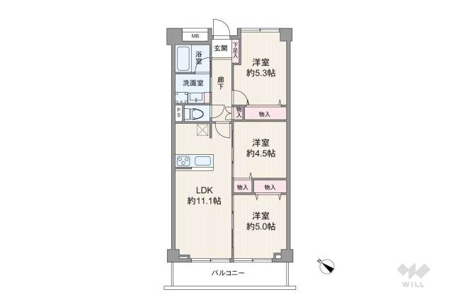 シェトワ代々木:間取り図面