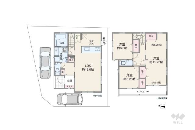 伊丹市堀池1丁目 一戸建て:間取り図面