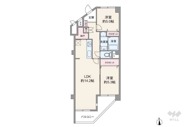 グリーンパーク第8綾瀬:間取り図面