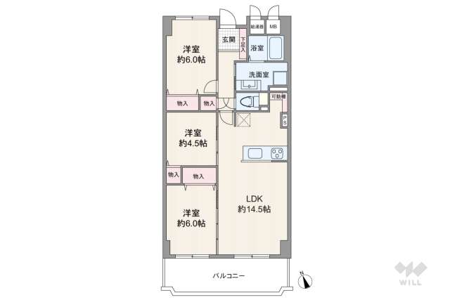 ローズハイツ宝塚:間取り図面