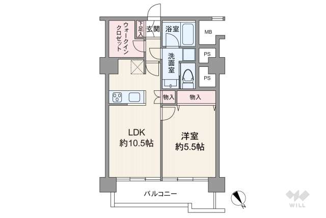 マンション池上:間取り図面