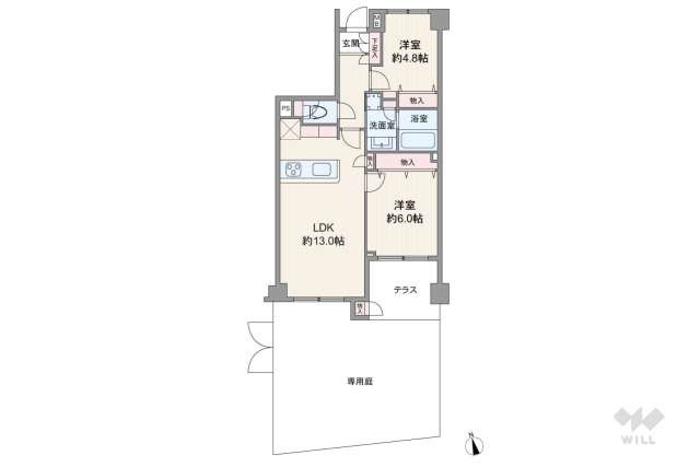 東急ドエルアルス下北沢サウスウインド:間取り図面