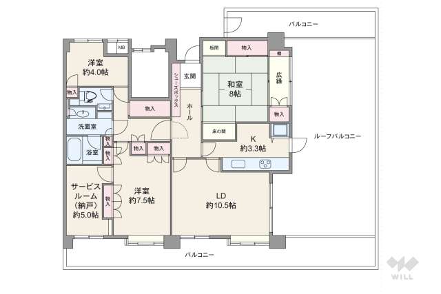 川口幸町パークホームズ:間取り図面