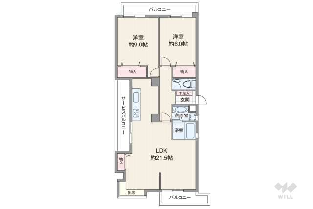 池下駅南マンション:間取り図面