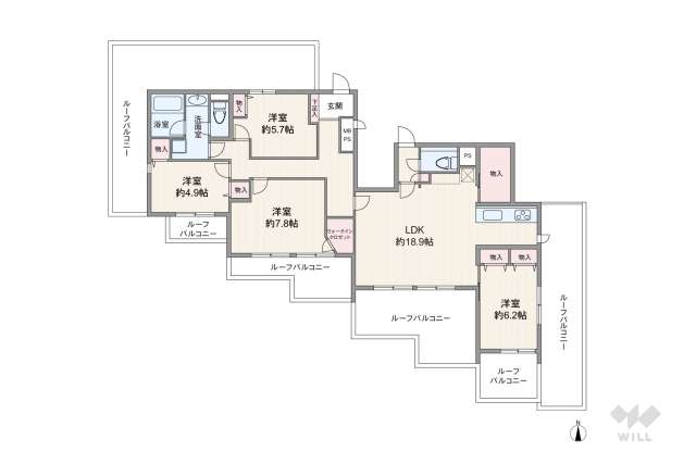 ライオンズマンション赤堤第2:間取り図面